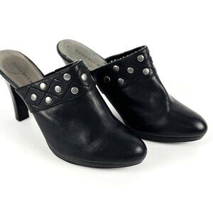 Dana Buchman Black Heels with Silver Studs